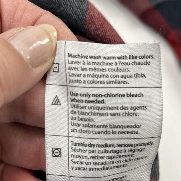 Carhartt Men’s Heavy Weight Flannel Long Sleeve Shirt XL Tall Original Fit - Picture 9 of 11